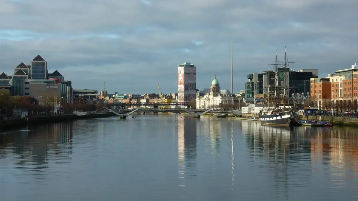 Panoramavy över Dublin